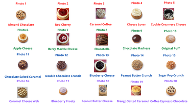 Customize Your 6 Assorted Chewy Cream Puffs 