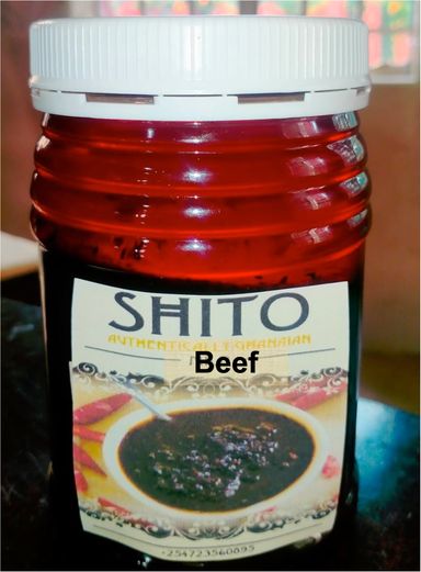 Shito with Beef Chunks