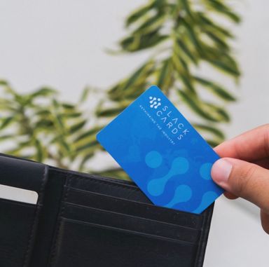 Blue Slack Card