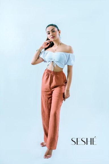 WIDE LEG CREPE PANT