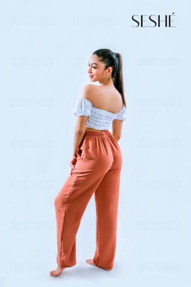 WIDE LEG CREPE PANT