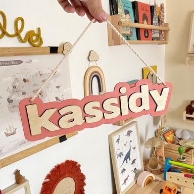  Personalized Wooden Wall Name