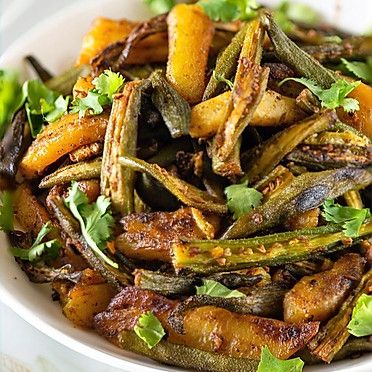 Aloo Bhindi Stir Fry