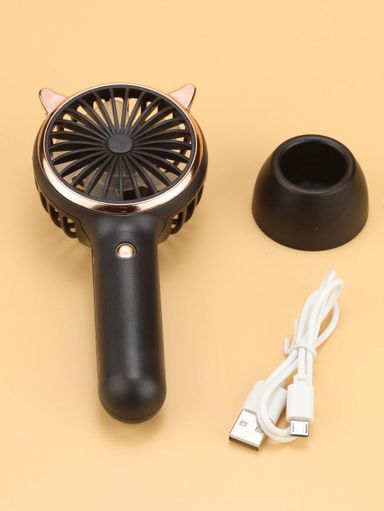 Rechargeable LED "Cat Ear" Mini Fan 