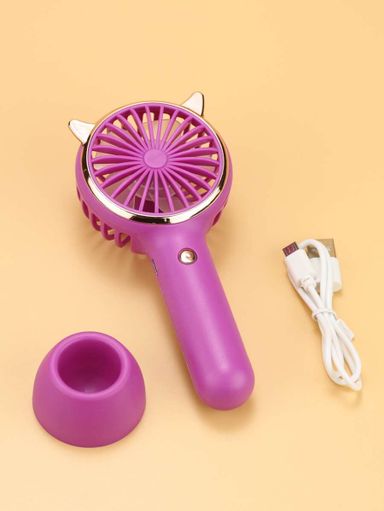 Rechargeable LED "Cat Ear" Mini Fan 