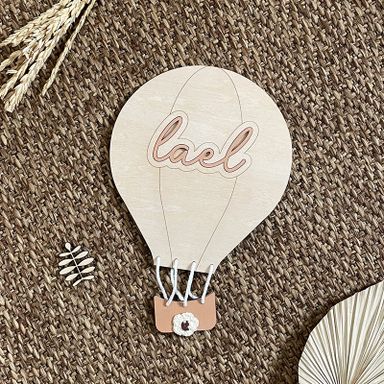 Personalized Hot Air Balloon Decor