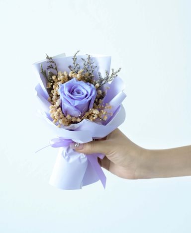 Mini Rose Bouquet (Violet)