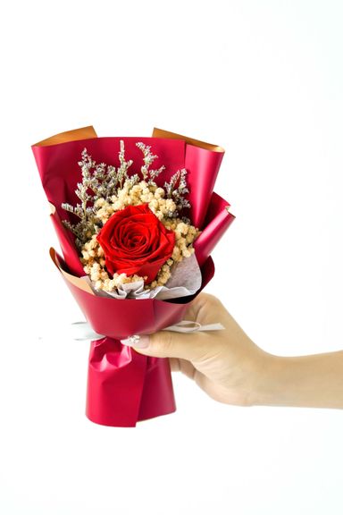 Mini Rose Bouquet (Red)