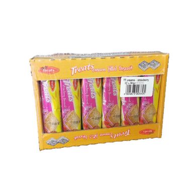 TASTY TREATS TRAYS CREAMS STRAWBERRY 80GR