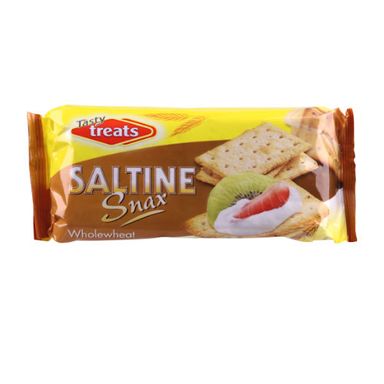 TASTY TREATS SALTINE WHOLEWHEAT 100GR.