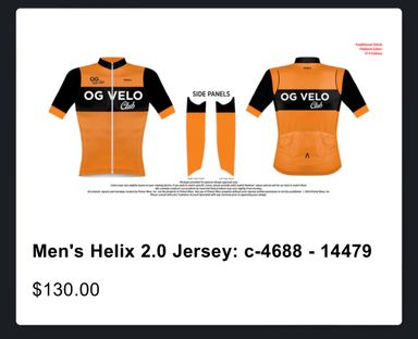 Men OG Velo Club Jersey (short sleeve) - Primal Helix 2.0 - (Elite Fit)