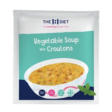 Vegetable Soup with Croutons