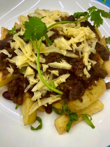 Cheesy Chilli Beef Fries