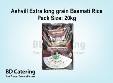 Ashvill Extra long grain Basmati Rice Pack Size : 20kg