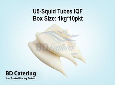U5-Squid Tubes IQF Box Size: 1kg*10pkt