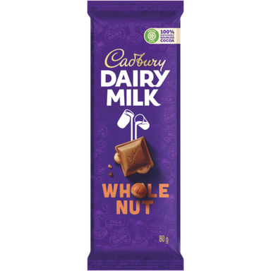 Cadbury Dairy Milk Wholenut 80g