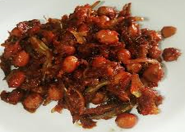 Kacang Sambal Pedas + Ikan Bilis