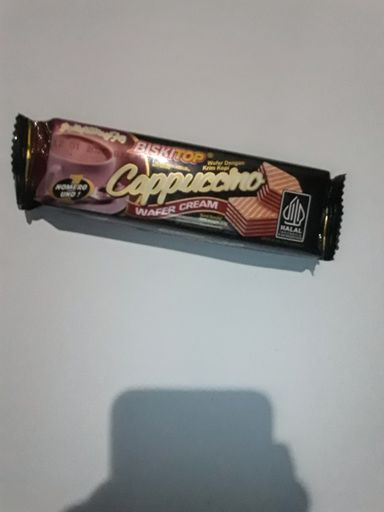 Wafer cream cappuccino