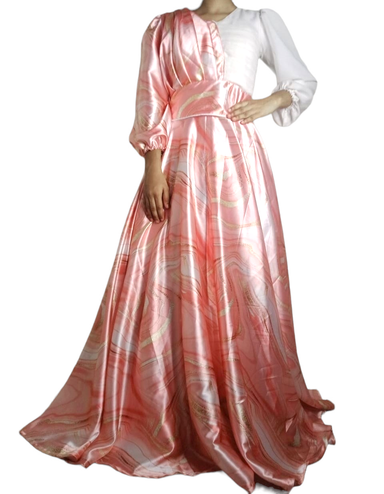 Stylish Satin A-Line Skirt and Top for Weddings and Parties - Dressworld India"