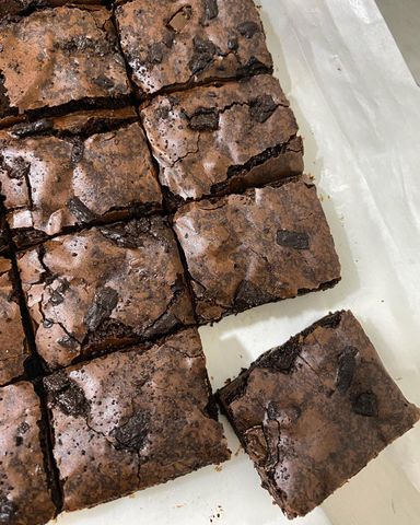 Triple Dark Chocolate Fudgy Brownie