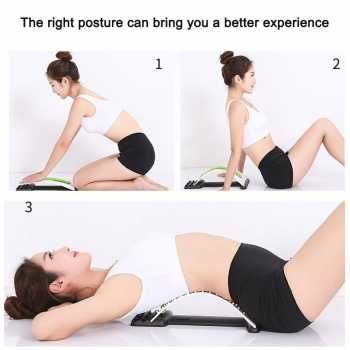 Alat Terapi Punggung Lumbar Spinal Support Waist Relax (Hitam Hijau)