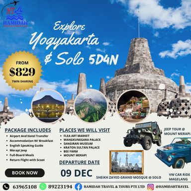 5D4N Explore Yogyakarta & Solo