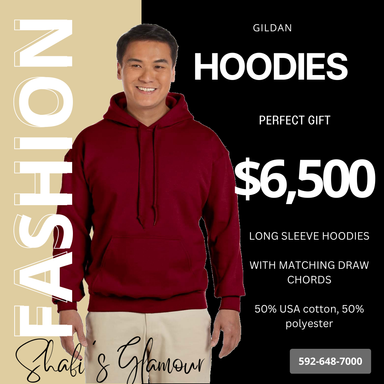 Gildan Long Sleeve Hoodie Cardinal Red