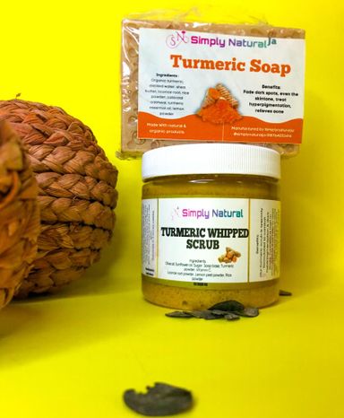 Turmeric soap & scrub combo