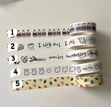 Cute Washi tapes