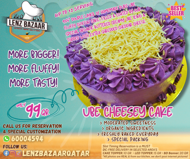 Pinoy UBE Cheese Cake