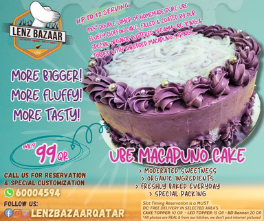 Pinoy UBE Macapuno Cake