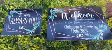 Correx Wedding Signage