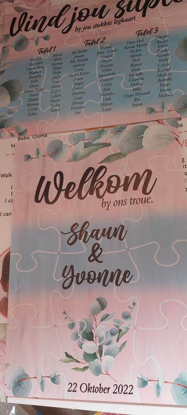 Correx Wedding Signage