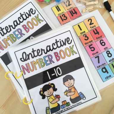 Interactive Number Books 1-20