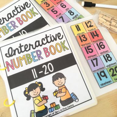 Interactive Number Books 1-20