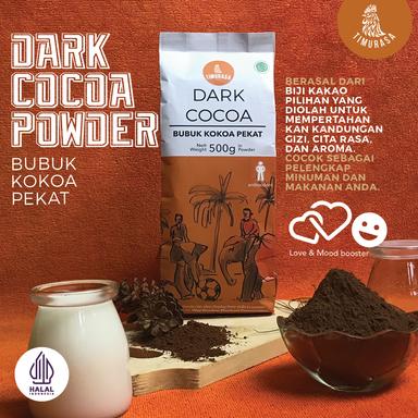 Bubuk Coklat Pekat Timurasa - Dark Cocoa Powder 500g Original