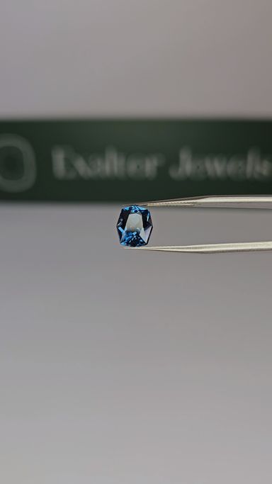 Custom Cut London blue topaz