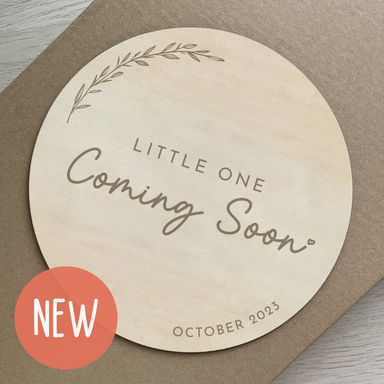 Coming Soon Birth Plaque