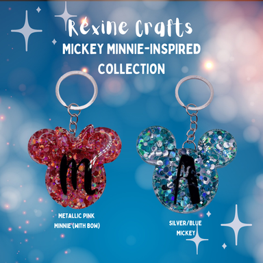 Mickey/ Minnie Keychain