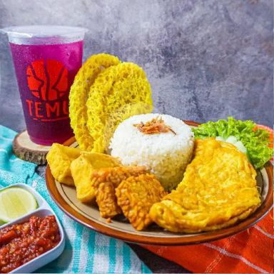 Nasi Telur Kremes