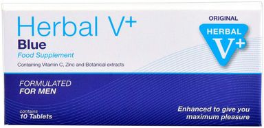 Herbal V Blue Tablets For Men- Performance, Energy, Stamina and Endurance