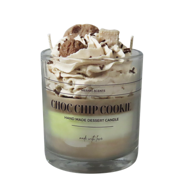 Choc Chip Cookie Inspired Dessert Candle - Fragranced