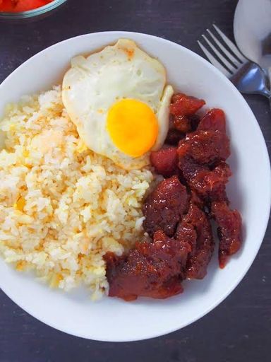 Breakfast Rice Meals with Egg