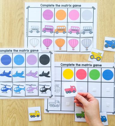 Learning Kit Transportation Theme for 2-4 years old 