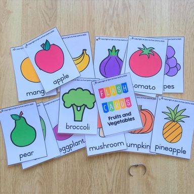 Learning Kit Fruits and Vegetables Theme for 4-6 years old 