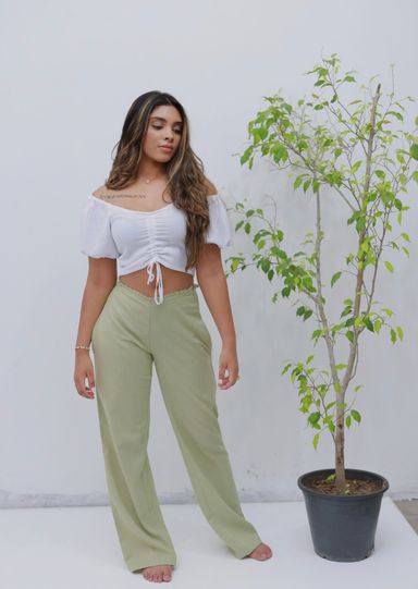 LOW WAIST WIDE LEG PANT