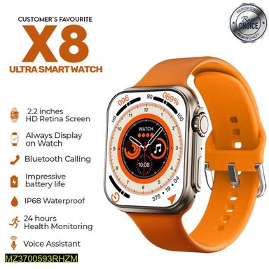 W&O X8 ULTRA SMART WATCH ORANGE 