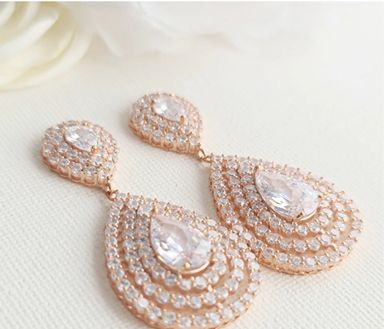 Bridal Gemstone Earrings EG003