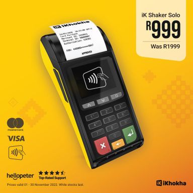 Ikhokha Shaker Solo Card Machine