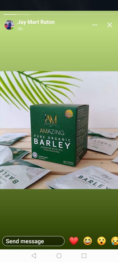 Amazing Pure Organic Barley